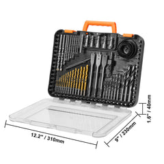 Drill Bit Set 100PCS Screwdriver Bit Set with Carrying Case Multi-purpose
