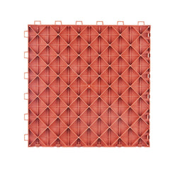 Garage Tiles Interlocking, 12 x 12 x 0.53 inch 25 Pack Garage Floor Covering Tiles, Non-Slip Double-Sided Texture Garage Flooring Tiles, for Garages, Basements, Repair Shops, Red