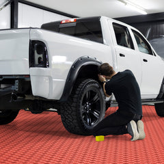 Garage Tiles Interlocking 12x12 in 50 Pack Garage Flooring Tiles Red