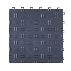 Garage Tiles Interlocking, 12 x 12 x 0.53 inch 25 Pack Garage Floor Covering Tiles, Non-Slip Double-Sided Texture Garage Flooring Tiles, for Garages, Basements, Repair Shops, Graphite Gray