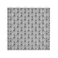 Garage Tiles Interlocking, 305 x 305 x 13.4 mm 25 Pack Garage Floor Covering Tiles, Non-Slip Double-Sided Texture Garage Flooring Tiles, for Garages, Basements, Repair Shops, Silver