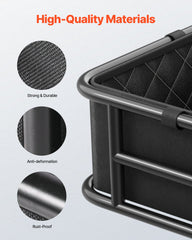 Rear Bike Basket Large Bicycle Basket with Cargo Net Rainproof Cover Liner