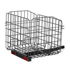 Scooter Rear Basket, Folding Metal Wire Basket, Heavy Duty & Spacious Cargo Basket, Works with 1-inch Receiver, Compatible with Most Golden, Drive & Pride Mobility Scooter