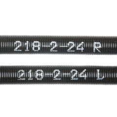 Garage Door Torsion Springs, Pair of 5.54 x 50.8 x 610 mm, 16000 Cycles, Garage Door Springs with Non-Slip Winding Bars, Gloves and Mounting Wrench, Electrophoresis Coated for Replacement