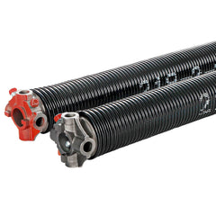 Garage Door Torsion Springs, Pair of 5.54 x 50.8 x 610 mm, 16000 Cycles, Garage Door Springs with Non-Slip Winding Bars, Gloves and Mounting Wrench, Electrophoresis Coated for Replacement