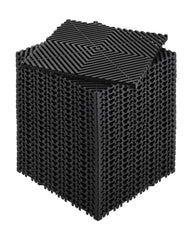 Interlocking Drainage Mat, 31 x 31 cm Modular Interlocking Cushion, 24 Pcs Splicing Drainage Mats, Non-Slip Black PP Drainage Floor Tile and Shower Mat, for Garage, Garden, Kitchen & Outdoor