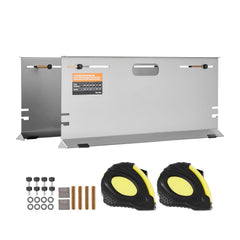 Wheel Alignment Tool, 2-Pack Alignment Tool Toe Plates, Stainless Steel Toe Angle Measurement Tool Plate, 4 Alignment Rods and Magnetic Slots, Includes Measuring Tapes & Conversion Chart