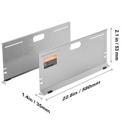 Wheel Alignment Tool, 2-Pack Alignment Tool Toe Plates, Stainless Steel Toe Angle Measurement Tool Plate, 4 Alignment Rods and Magnetic Slots, Includes Measuring Tapes & Conversion Chart