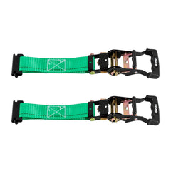 Wheel Chock Tie-Down Kit, Chock-Style Trailer Tie Down Strap, Car Tie Down Kit with Buckle, Break Strength 1986.73 kg & Working Load 662 kg Motorcycle Tie-Down System for ATVs, UTVs & Trailers