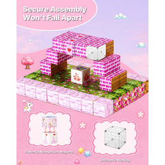 Magnetic Blocks, 100 PCS Princess Castle Set, Magnetic Building Cubes for Kids, STEM Montessori Sensory Toys for Christmas Birthday Gift, Construction Stacking Toy for 3+ Years Old Boys & Girls