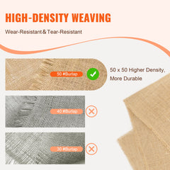 Burlap Fabric Roll Burlap Tree Wrap 914 mm x 45.7 m for Crafts & Plants