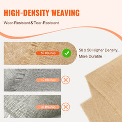 Burlap Fabric Roll Burlap Tree Wrap 1016 mm x 45.7 m for Crafts & Plants