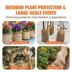 Burlap Fabric Roll Burlap Tree Wrap 1016 mm x 45.7 m for Crafts & Plants