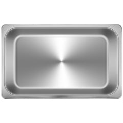 4 Pack Hotel Pan 3.7" Deep Steam Table Pan Full Size with Lid 20.8"L x 13"W Hotel Pan 22 Gauge Stainless Steel Anti Jam Steam Table Pan