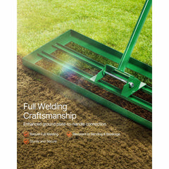 Lawn Leveling Rake, 30"x10" Level Lawn Tool, Heavy-duty Lawn Leveler with 78" Steel Extended Handle, Yard Leveling Rake Suit for Garden, Golf Lawn, Farm