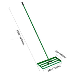 Lawn Leveling Rake, 30"x10" Level Lawn Tool, Heavy-duty Lawn Leveler with 78" Steel Extended Handle, Yard Leveling Rake Suit for Garden, Golf Lawn, Farm