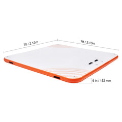 Inflatable Floating Dock, 7 x 7FT Inflatable Dock Platform, Non-Slip Water Floating Dock Mat with Portable Carrying Bag & Detachable Ladder, Floating Platform Island Raft for Pool Beach Ocean
