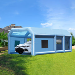 Inflatable Paint Booth 26.2x14.8x9.8ft Inflatable Spray Booth 950W+750W