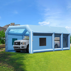 Inflatable Paint Booth 29.5x15.7x11.8ft Inflatable Spray Booth 950W+750W