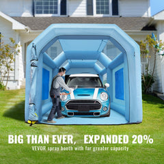 Inflatable Spray Booth Car Paint Tent 20x10x8ft Filter System 2 Blowers