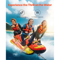 Towable Tubes for Boating 1-3 Riders Inflatable Boat Tubes Towables 510lbs
