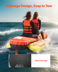 Towable Tubes for Boating 1-3 Riders Inflatable Boat Tubes Towables 510lbs