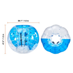 Inflatable Bumper Ball 1-Pack, 5FT/1.5M Body Sumo Zorb Balls for Teen & Adult, 0.8mm Thick PVC Human Hamster Bubble Balls for Outdoor Team Gaming Play, Bumper Bopper Toys for Garden, Yard, Park