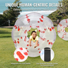 Inflatable Bumper Ball 1-Pack, 5FT/1.5M Body Sumo Zorb Balls for Teen & Adult, 0.8mm Thick PVC Human Hamster Bubble Balls for Outdoor Team Gaming Play, Bumper Bopper Toys for Garden, Yard, Park