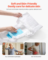 Adult Briefs with Adhesive Tabs Incontinence Briefs for Men Women L Size