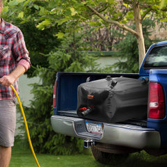 Portable Water Storage Bladder 29.9 Gal PVC Collapsible Water Tank Black