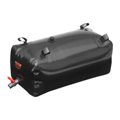 Portable Water Storage Bladder 29.9 Gal PVC Collapsible Water Tank Black
