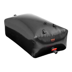 Portable Water Storage Bladder 540L PVC Collapsible Water Tank Black