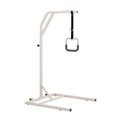 Trapeze Bar for Bed Mobility, Height-Adjustable Free Standing Trapeze Bar with 2 Wheels, 300LBS Capacity Bed Pull Up Assist for Elderly Disabled, Ideal for Hospital, Nursing Home & Home Care