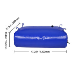 Portable Water Storage Bladder 87 Gal 1000D PVC Collapsible Water Tank