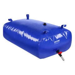 Portable Water Storage Bladder 87 Gal 1000D PVC Collapsible Water Tank