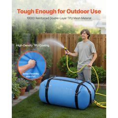 Water Storage Bladder, 132L Large Capacity TPU Soft Water Bag, Portable & Collapsible Water Storage Containers, Leakproof & Wear-Resistant RV Waters Tank for Camping Irrigation Outdoor Use