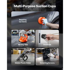 Dent Puller Kit, 100 PCS Paintless Dent Removal Kit with Golden Lifter, Bridge Puller, Slide Hammer T-Bar, Glue Gun, Auto Body Hail Damage Remover Tools for Car Refrigerator Door Ding Repair