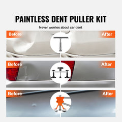 69 PCS Dent Repair Kit, Auto Car Body Paintless Dent Removal Tool Kit, Golden Lifter, Bridge Puller, Slide Hammer Tool Kit for Automobile Body, Washing Machine, Refrigerator