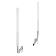 Boat Trailer Guide, 1016mm Adjustable Design Trailer Guide Poles, 2PCS High-Hardness Steel Trailer Guide-Ons, Trailer Guides with PVC Pipe Posts, for Ski Boat, Fishing Boat or Sailboat Trailer