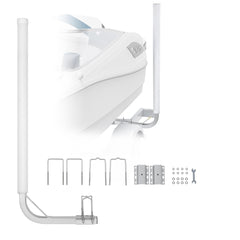 VEVOR Boat Trailer Guide, 1219.2mm Adjustable Design Trailer Guide Poles, 2PCS High-Hardness Steel Trailer Guide-Ons, Trailer Guides with PVC Pipes, for Ski Boat, Fishing Boat or Sailboat Trailer