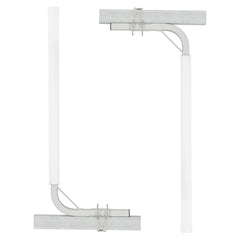 VEVOR Boat Trailer Guide, 1219.2mm Adjustable Design Trailer Guide Poles, 2PCS High-Hardness Steel Trailer Guide-Ons, Trailer Guides with PVC Pipes, for Ski Boat, Fishing Boat or Sailboat Trailer