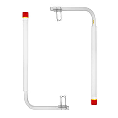 Boat Trailer Guide, 1.57M with LED Light Trailer Guide Poles, 2PCS Rustproof Galvanized Steel Trailer Guide ons, Trailer Guides with PVC Pipes, for Ski Boat, Fishing Boat or Sailboat Trailer