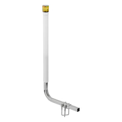 Boat Trailer Guide, 1175mm with LED Light Trailer Guide Poles, 2PCS High-Hardness Steel Guide-Ons, Wide Adjustable Trailers Guides with PVC Pipes, for Ski Boat, Fishing Boat or Sailboat Trailers