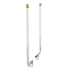 Boat Trailer Guide, 1670mm with LED Light Trailer Guide Poles, 2PCS High-Hardness Steel Guide-Ons, Wide Adjustable Trailers Guides with PVC Pipes, for Ski Boat, Fishing Boat, Sailboat Trailers