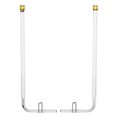 Boat Trailer Guide, 1670mm with LED Light Trailer Guide Poles, 2PCS High-Hardness Steel Guide-Ons, Wide Adjustable Trailers Guides with PVC Pipes, for Ski Boat, Fishing Boat, Sailboat Trailers