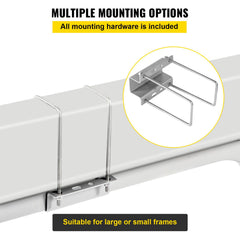 Boat Trailer Guide-ons, 2PCS Rustproof Galvanized Steel Trailer Guide ons, Trailer Guides with Black PVC Pipes, Mounting Parts Included, for Ski Boat, Fishing Boat or Sailboat Trailer