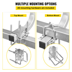 VEVOR Boat Trailer Guide on, 24\", One Pair Trailer Pontoon Bunk Board Guide-ons, Steel Trailer Guides, Complete Mounting Accessories Included, for Ski Boat, Fishing Boat or Sailboat Trailer