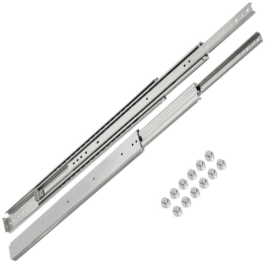 Drawer Slide Soft Close Drawer 1Pair 40" Ball Bearing Full Extension 500lb