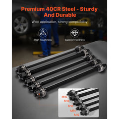 Pull and Press Sleeve Kit, 27 PCS, Steel Bush Removal Insertion Sleeve Tools with Carrying Case, Compatible with LCV and HGV Engines, for Removing and Installing Bushings, Bearings, and Seals