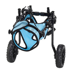 Dog Wheelchair for Back Legs, Adjustable 2 Wheels Pet Wheelchair, Lightweight Dog Cart with Shock-Absorbing Wheels, Mobility Support Wheel Chair for Disabled Injured Dogs up to 10kg, Small